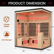 4 Person Infrared Sauna Full Spectrum with Himalayan Salt (Made to Order)