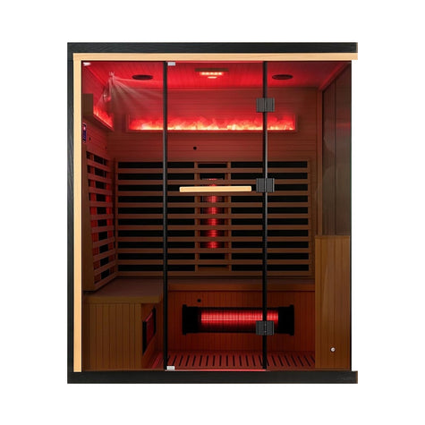 4 Person Infrared Sauna Full Spectrum with Himalayan Salt (Made to Order)