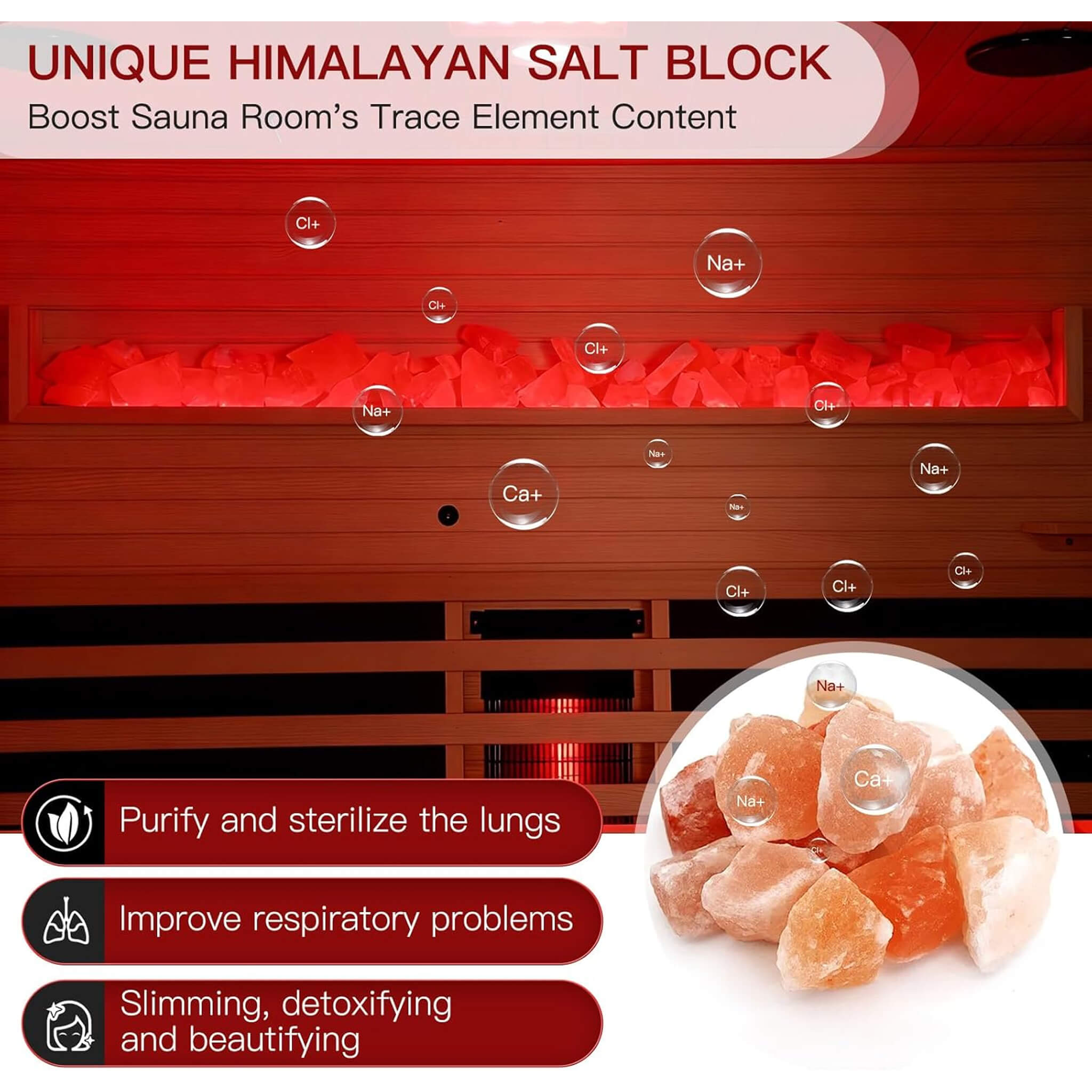 4 Person Infrared Sauna Full Spectrum with Himalayan Salt (Made to Order)