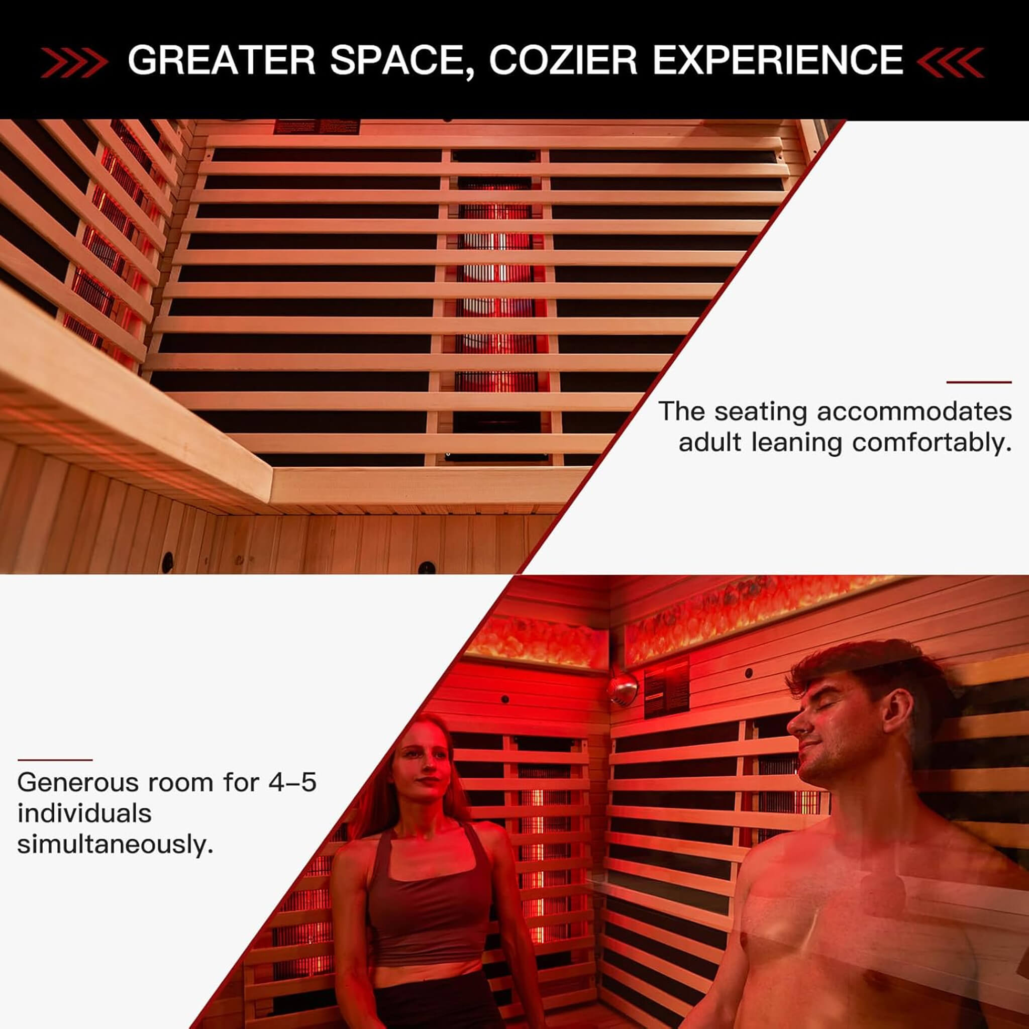 4 Person Infrared Sauna Full Spectrum with Himalayan Salt (Made to Order)