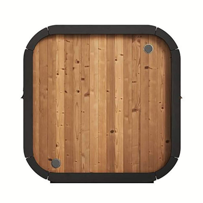 SaunaLife CL5G 4 Person Outdoor Cube Sauna Thermo Spruce Kit