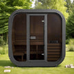 SaunaLife CL5G 4 Person Outdoor Cube Sauna Thermo Spruce Kit