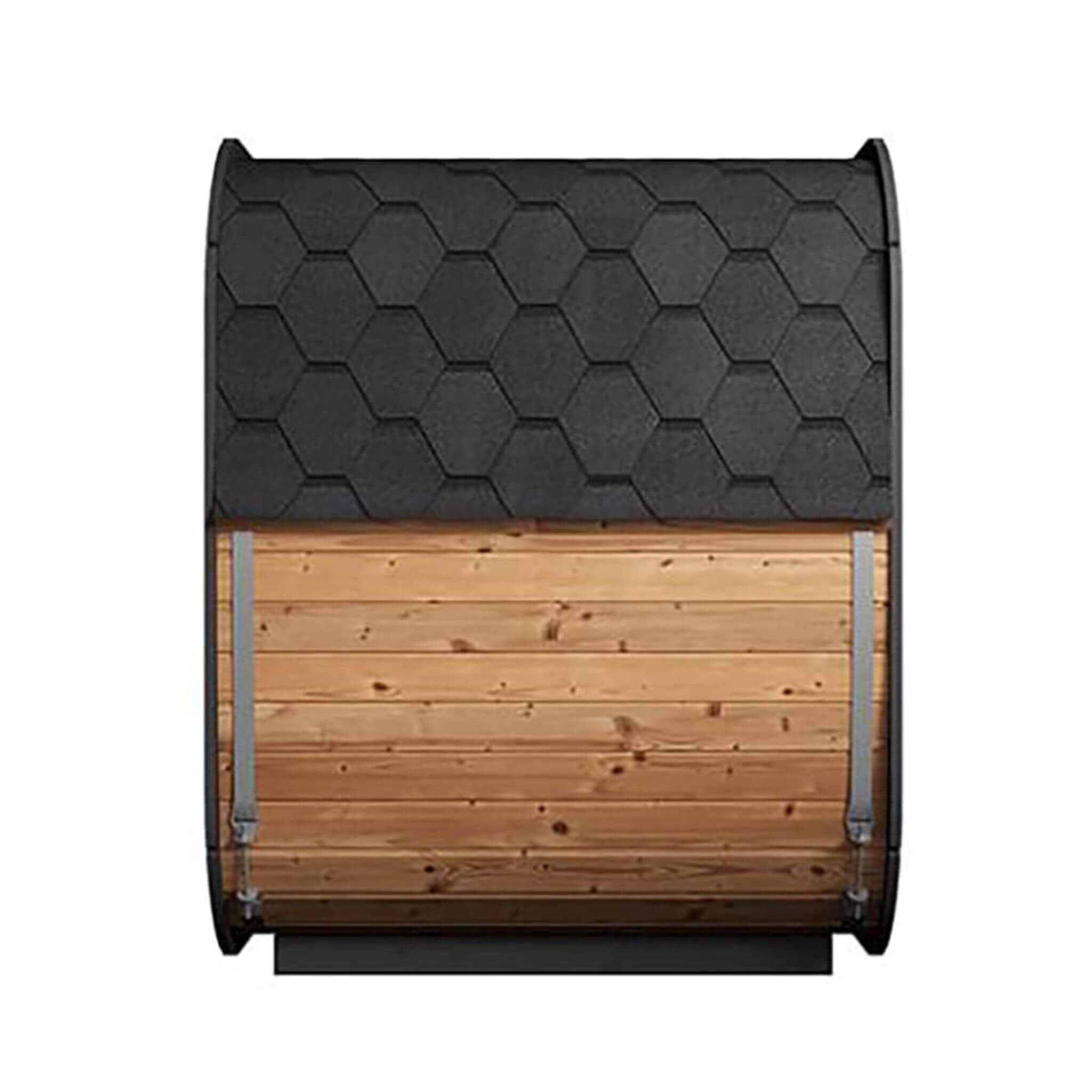 SaunaLife CL5G 4 Person Outdoor Cube Sauna Thermo Spruce Kit