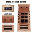 Premium 1 Person Low EMF Far Infrared Hemlock Sauna