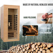 Premium 1 Person Low EMF Far Infrared Hemlock Sauna