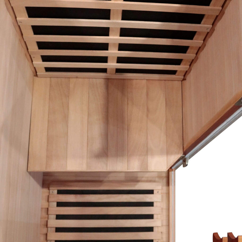 Thermora Maison 1-Person Infrared Sauna with Bluetooth Speakers & Ambient LED Lighting | Indoor Home Sauna
