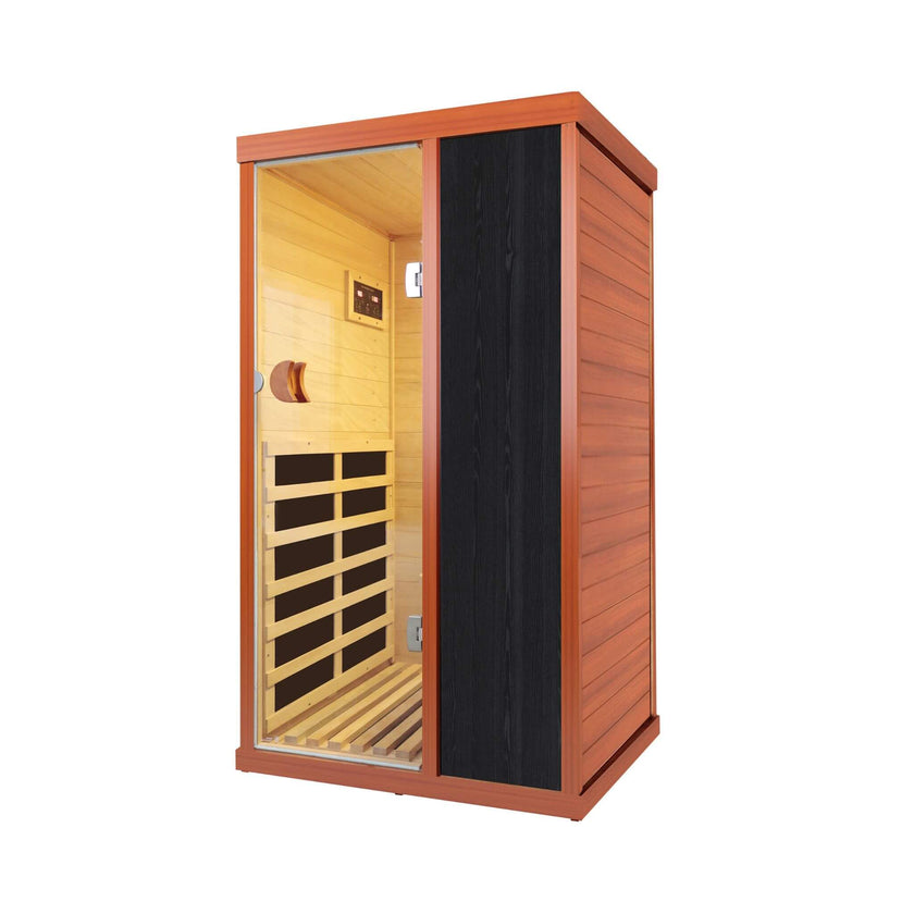 Thermora Maison 1-Person Infrared Sauna with Bluetooth Speakers & Ambient LED Lighting | Indoor Home Sauna