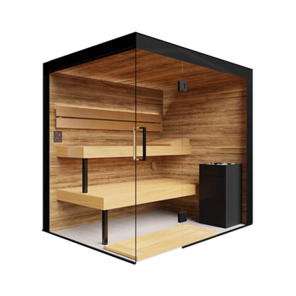 ThermaSol Indoor Glass Sauna Cabin 2–5 Person with Panoramic Front