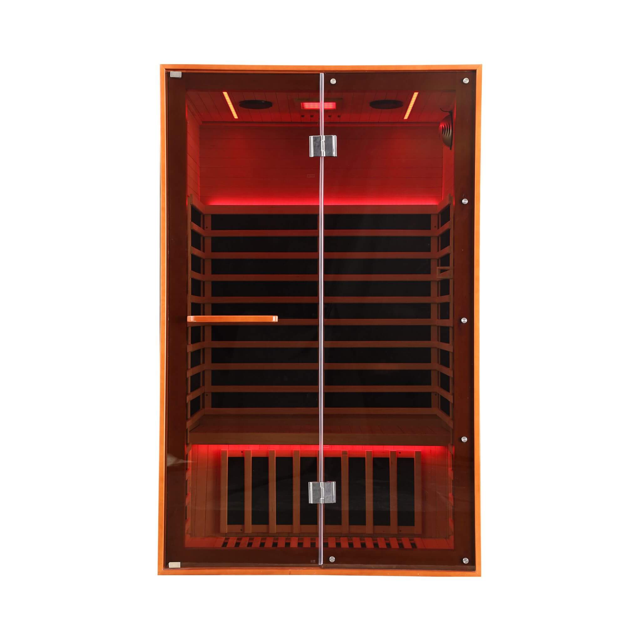 2 Person Infrared Sauna Canadian Hemlock Glass Front
