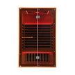 2 Person Infrared Sauna Canadian Hemlock Glass Front