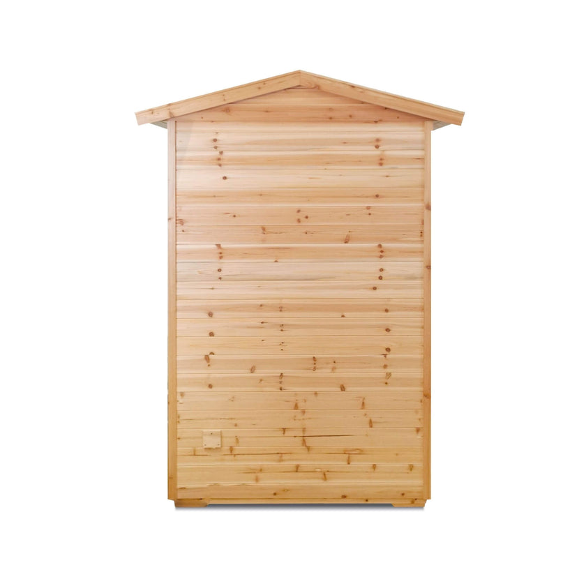 Thermora 2-Person Outdoor Infrared Sauna With Bluetooth Audio And LED Lighting