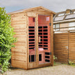 Thermora 2-Person Outdoor Infrared Sauna With Bluetooth Audio And LED Lighting