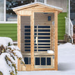 Thermora 2-Person Outdoor Infrared Sauna With Bluetooth Audio And LED Lighting
