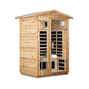 Thermora 2-Person Outdoor Infrared Sauna With Bluetooth Audio And LED Lighting