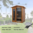 Thermora Bluetooth 2 Person Mahogany Outdoor Infrared Sauna