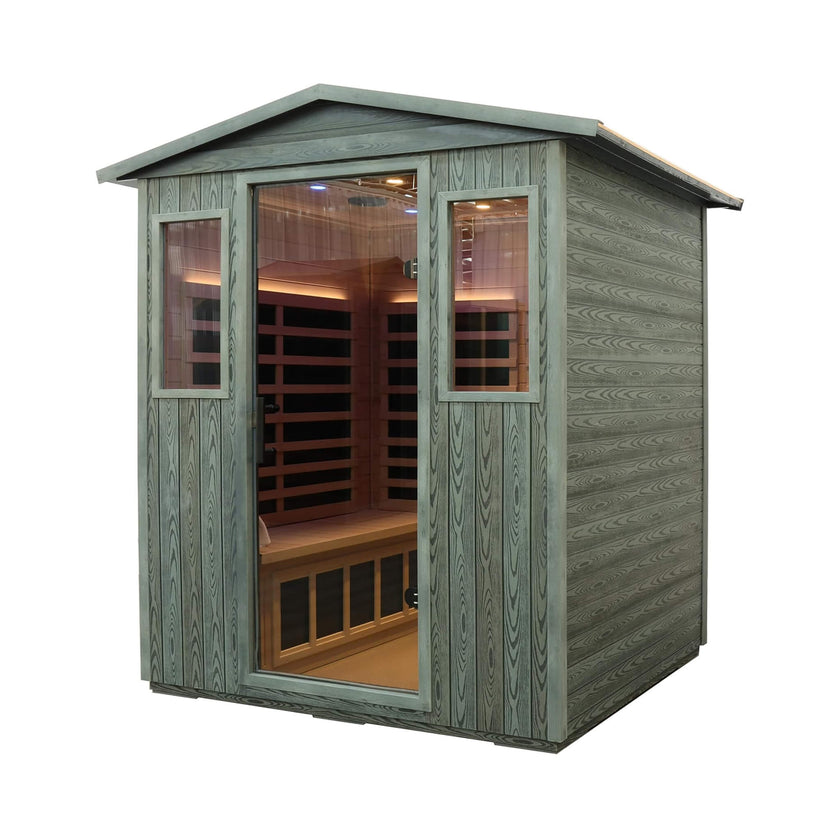 Thermora Bluetooth 4 Person Full Spectrum Outdoor Infrared Sauna
