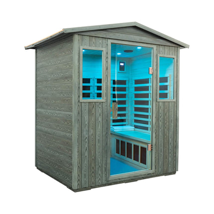 Thermora Bluetooth 4 Person Full Spectrum Outdoor Infrared Sauna