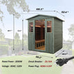 Thermora Bluetooth 4 Person Full Spectrum Outdoor Infrared Sauna