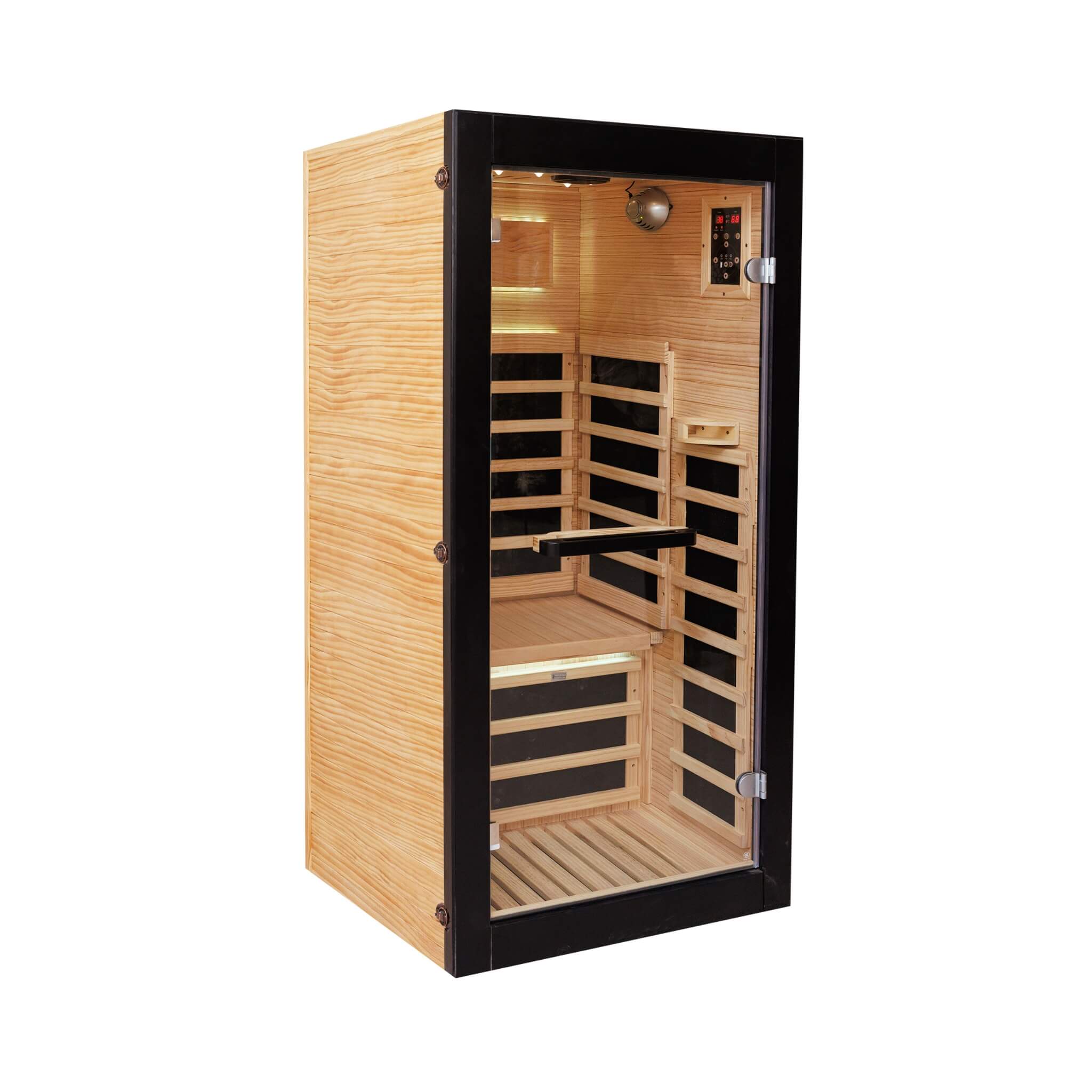 Thermora 1 Person Chilean Pine Infrared Sauna Cabin for Home